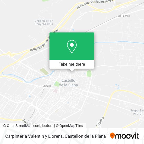 Carpinteria Valentin y Llorens map