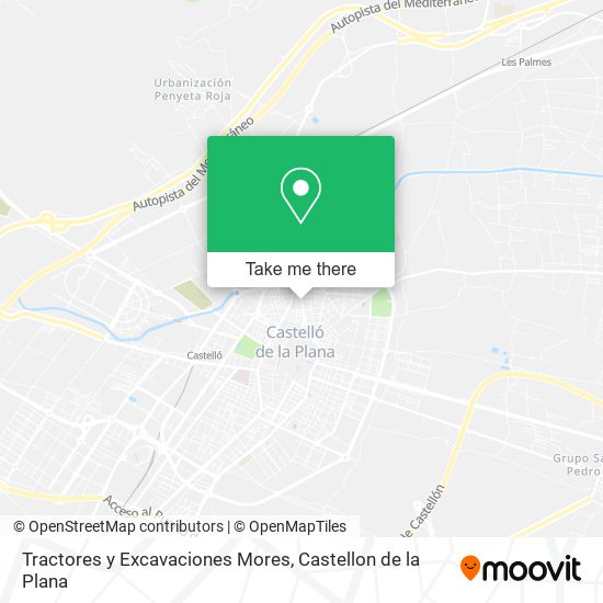 Tractores y Excavaciones Mores map