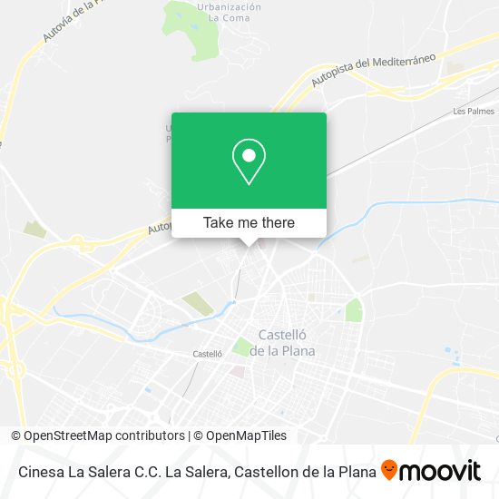 mapa Cinesa La Salera C.C. La Salera