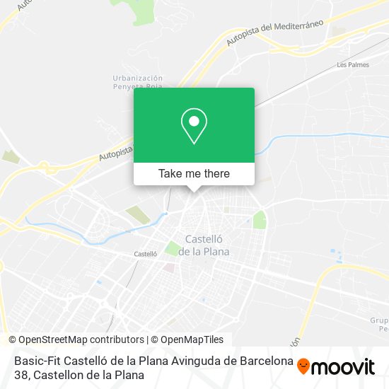 mapa Basic-Fit Castelló de la Plana Avinguda de Barcelona 38