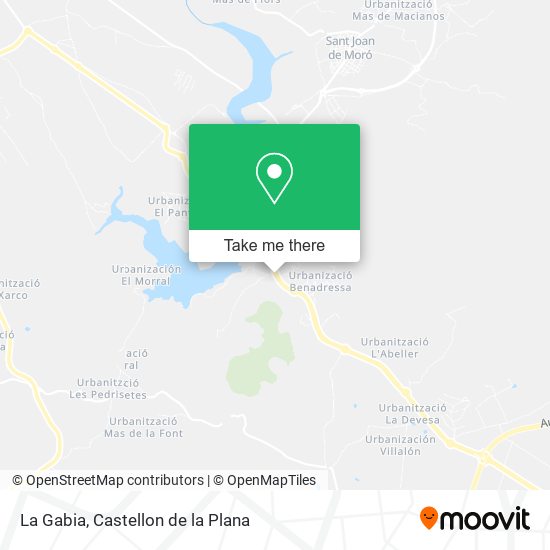 La Gabia map