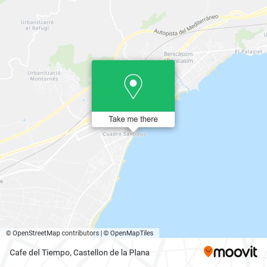 mapa Cafe del Tiempo