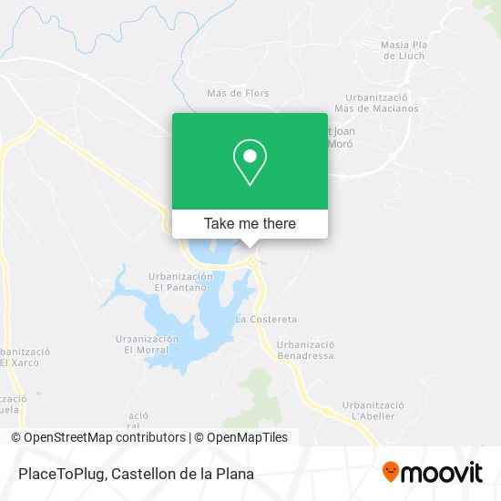 mapa PlaceToPlug