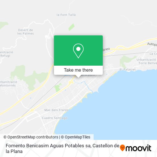 mapa Fomento Benicasim Aguas Potables sa