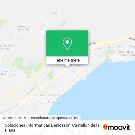 mapa Soluciones Informaticas Benicasim