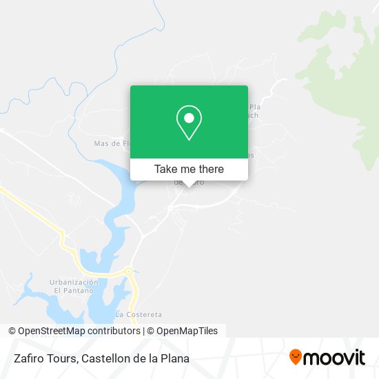 Zafiro Tours map