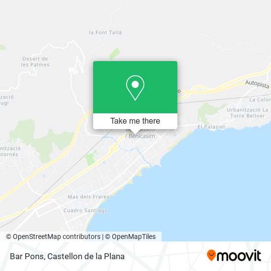 mapa Bar Pons