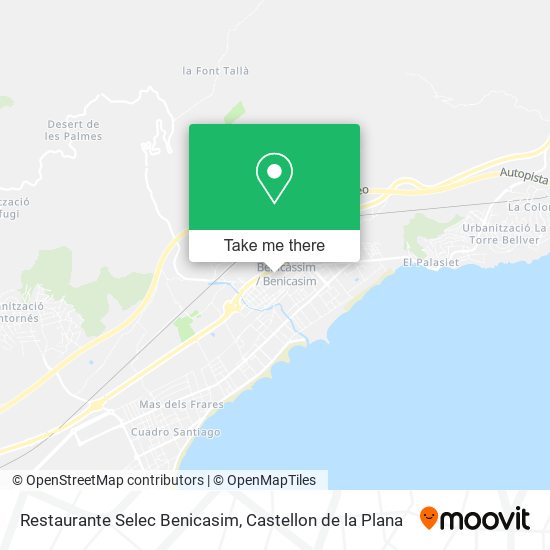 mapa Restaurante Selec Benicasim