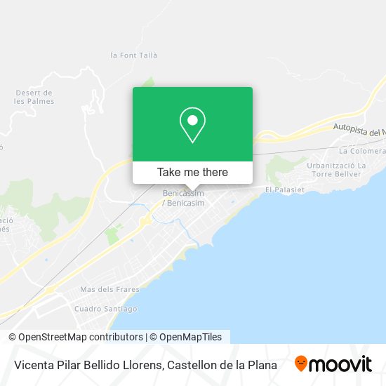 Vicenta Pilar Bellido Llorens map