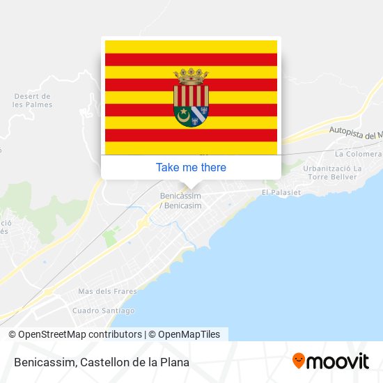 mapa Benicassim