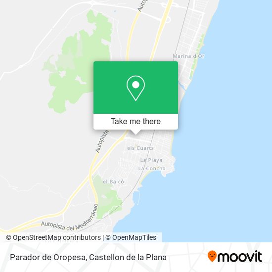 Parador de Oropesa map