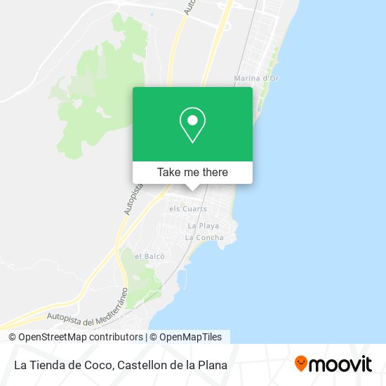 mapa La Tienda de Coco