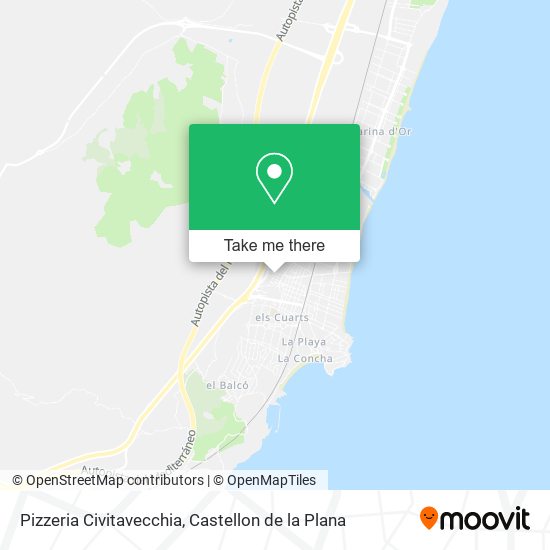 mapa Pizzeria Civitavecchia