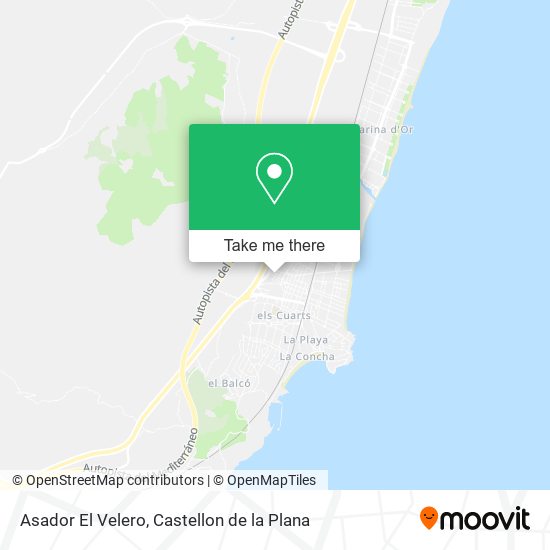 mapa Asador El Velero