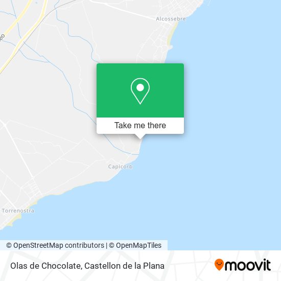 mapa Olas de Chocolate