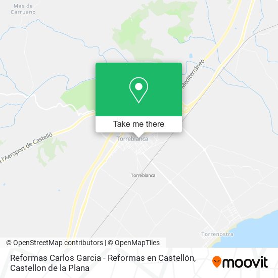 mapa Reformas Carlos Garcia - Reformas en Castellón