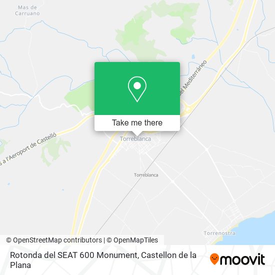 mapa Rotonda del SEAT 600 Monument