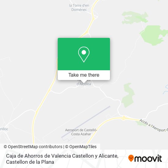 mapa Caja de Ahorros de Valencia Castellon y Alicante