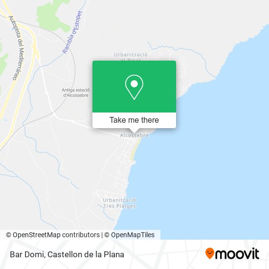 mapa Bar Domi