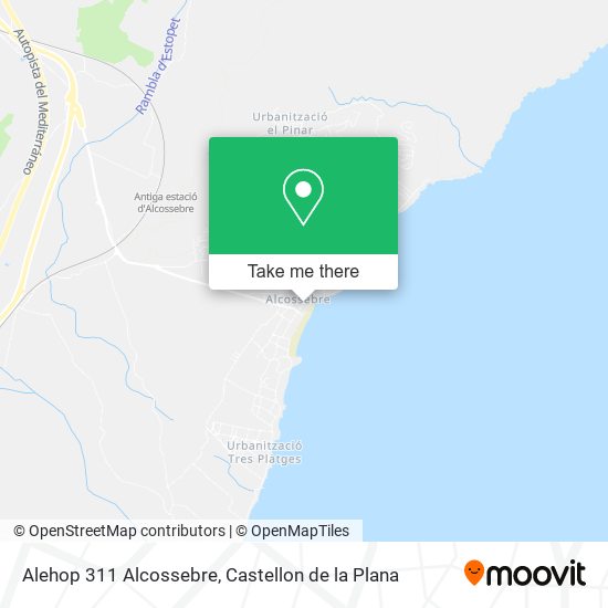 Alehop 311 Alcossebre map