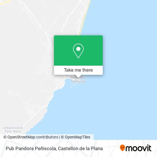 Pub Pandora Peñiscola map