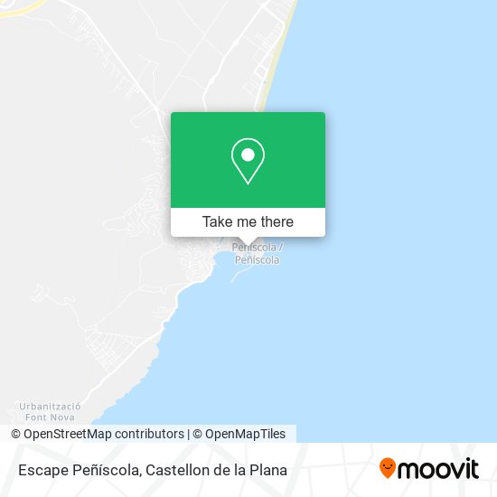 Escape Peñíscola map