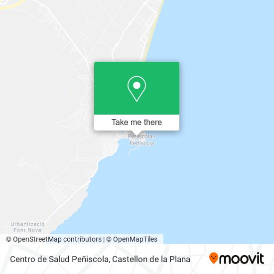 mapa Centro de Salud Peñiscola