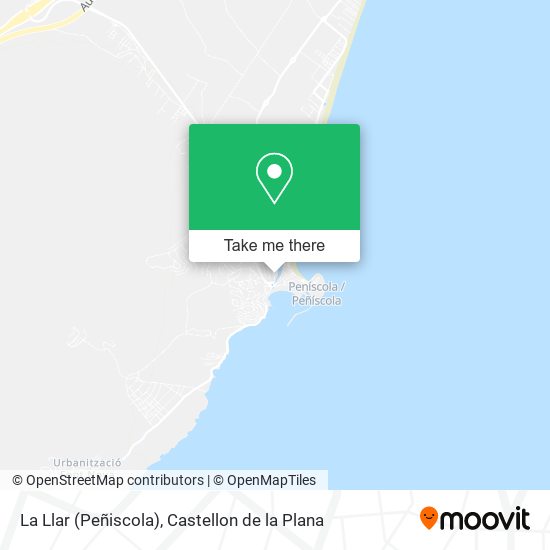 mapa La Llar (Peñiscola)