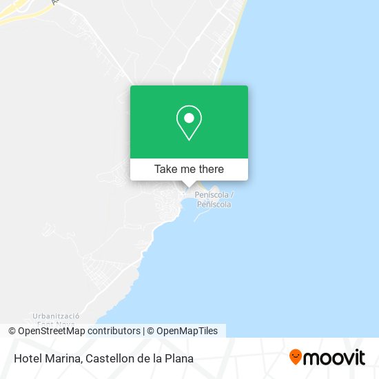 mapa Hotel Marina