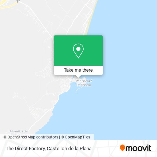 mapa The Direct Factory