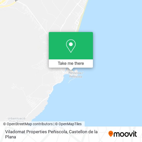 mapa Viladomat Properties Peñiscola