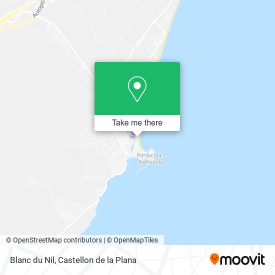 Blanc du Nil map