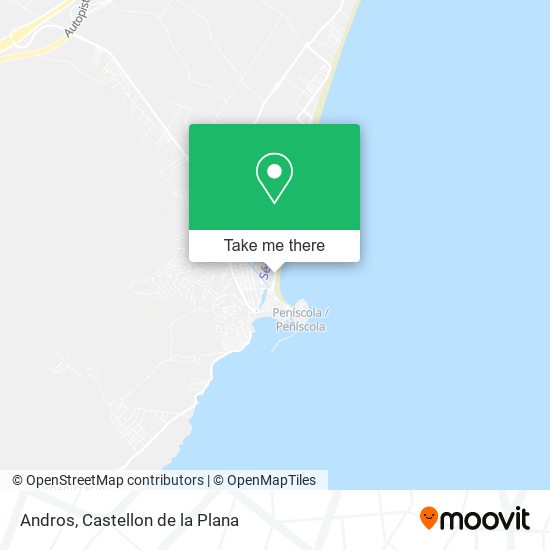 mapa Andros