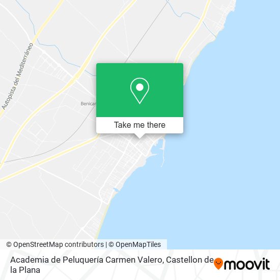 mapa Academia de Peluquería Carmen Valero