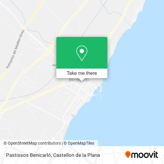 Pastissos Benicarló map