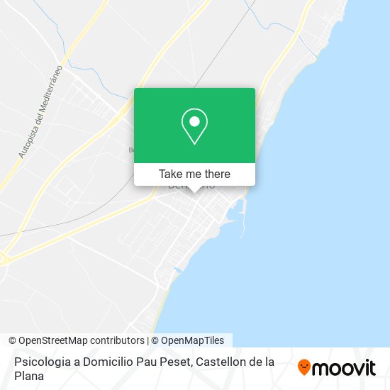 Psicologia a Domicilio Pau Peset map