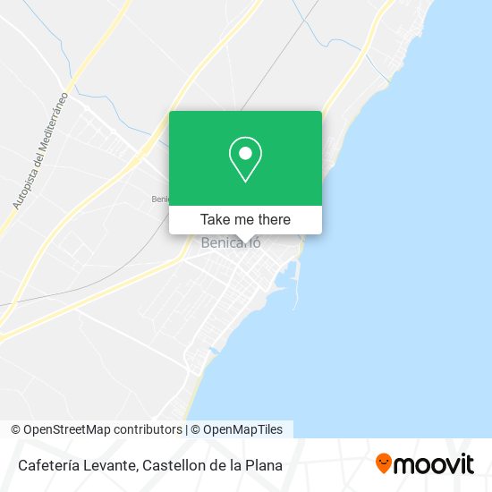 mapa Cafetería Levante