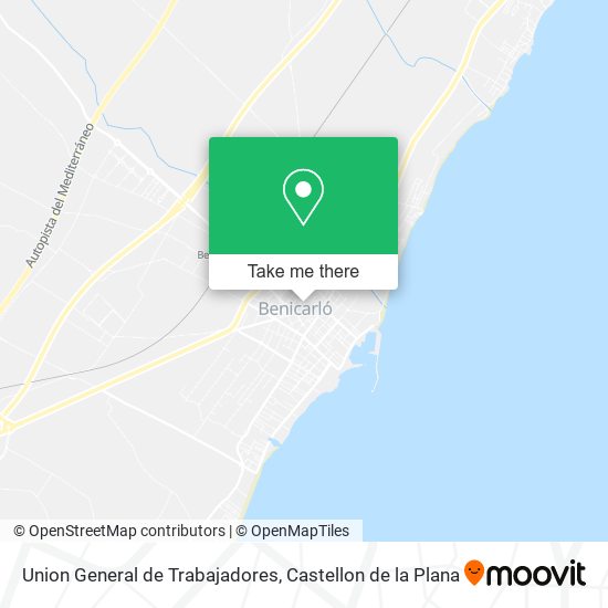 Union General de Trabajadores map