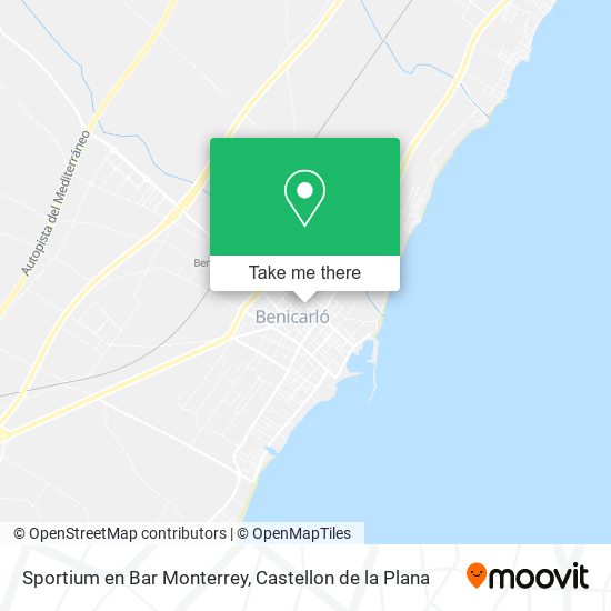 mapa Sportium en Bar Monterrey