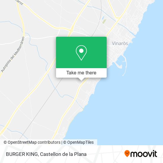 mapa BURGER KING