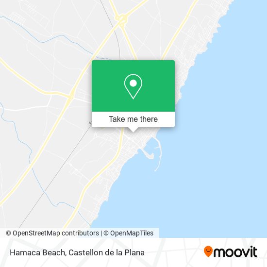 mapa Hamaca Beach