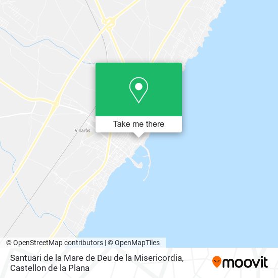 mapa Santuari de la Mare de Deu de la Misericordia