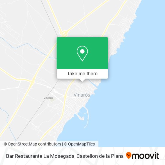 mapa Bar Restaurante La Mosegada
