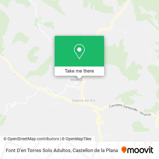 mapa Font D'en Torres Solo Adultos