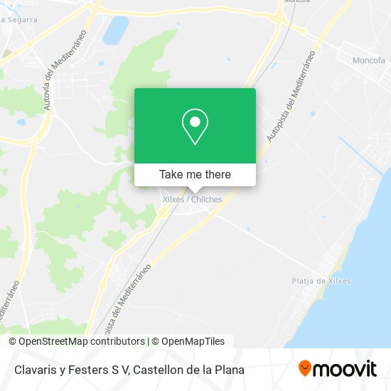 mapa Clavaris y Festers S V