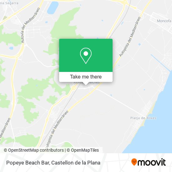 Popeye Beach Bar map