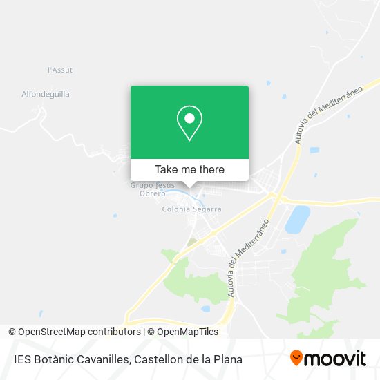 mapa IES Botànic Cavanilles