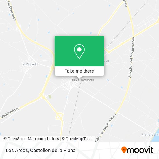 Los Arcos map