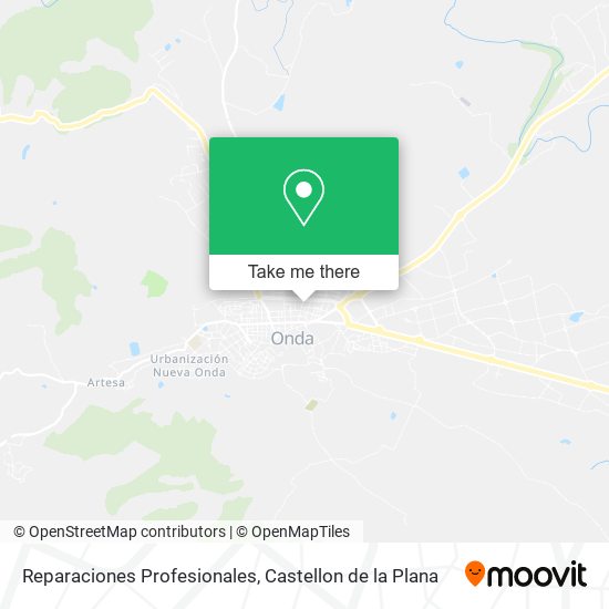 mapa Reparaciones Profesionales