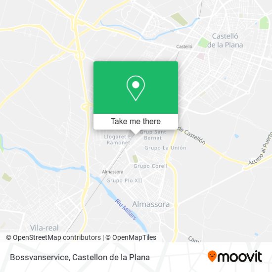 Bossvanservice map